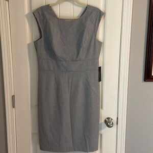 Limited Light Heather Grey Dress NWT.  Round Neck and V Back very flattering fit
